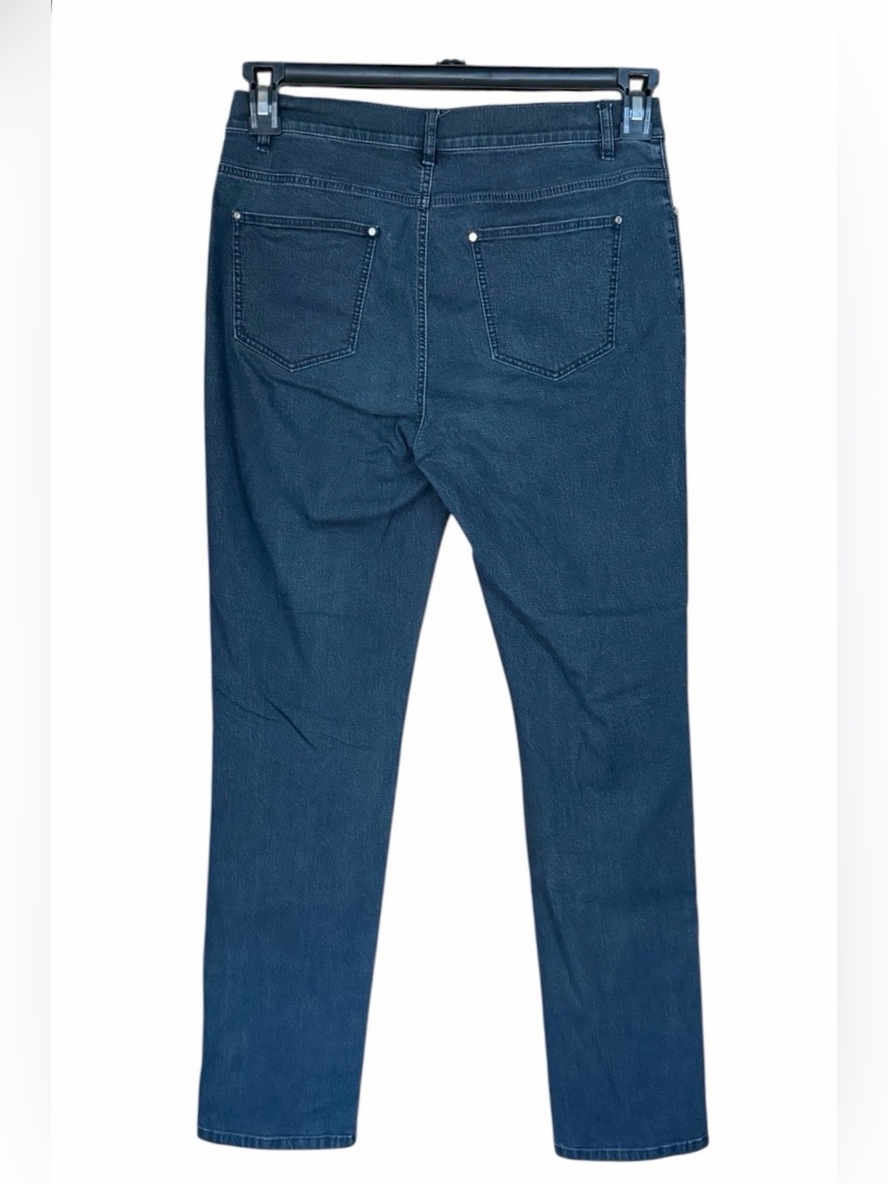 Lafayette 148 New York Thompson Jeans Size 6 Dark Wash Stretch 28” Inseam Luxury - Picture 3 of 7